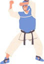 پیش‌نمایش فایل karate-man-wearing-kimono-and-protective-equipment-standing-in-defense-position-9785611 از پک ورزش ها
