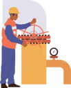 پیش‌نمایش فایل professional-oil-industry-worker-in-uniform-provides-pipeline-technical-inspection-9952859 از پک کارگران نفت و گاز
