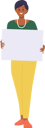 پیش‌نمایش فایل adult-woman-holding-empty-placard-10036562 از پک افراد