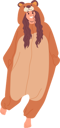 پیش‌نمایش فایل cute-funny-female-wearing-bear-kigurumi-pajamas-costume-10036534 از پک افراد
