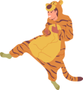 پیش‌نمایش فایل happy-boy-wearing-tiger-kigurumi-pajamas-costume-10036533 از پک افراد