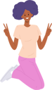 پیش‌نمایش فایل happy-woman-jumping-in-air-feeling-positive-emotion-gesturing-peace-hand-sign-10036545 از پک افراد