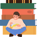پیش‌نمایش فایل school-boy-reading-book-10036552 از پک افراد
