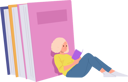پیش‌نمایش فایل smart-girl-reading-book-studying-and-learning-language-10036550 از پک افراد