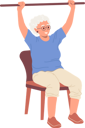 پیش‌نمایش فایل old-woman-doing-training-workout-with-body-bar-equipment-10036527 از پک ورزش ها