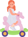 پیش‌نمایش فایل cute-little-girl-riding-rocking-horse-10036521 از پک کودکان