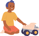 پیش‌نمایش فایل little-boy-playing-toy-dump-truck-10036523 از پک کودکان