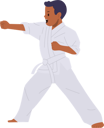 پیش‌نمایش فایل little-karate-boy-wearing-white-uniform-and-belt-training-at-martial-art-training-practice-10036520 از پک کودکان