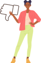 پیش‌نمایش فایل young-girl-disagree-with-thumbs-down-9952901 از پک افراد