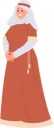 پیش‌نمایش فایل happy-smiling-woman-nun-medieval-10324365 از پک اشخاص تاریخی