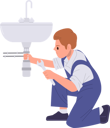پیش‌نمایش فایل handyman-character-fixing-broken-sink-pipe-with-wrench-in-home-bathroom-10324412 از پک خدمات