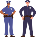 پیش‌نمایش فایل young-adult-man-and-woman-police-officer-characters-wearing-uniform-10324398 از پک خدمات