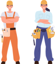 پیش‌نمایش فایل young-man-and-woman-repair-worker-characters-wearing-uniform-with-tools-belt-on-waist-10324395 از پک خدمات