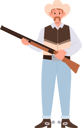 پیش‌نمایش فایل adult-cowboy-wearing-vintage-traditional-clothing-holding-rifle-10426063 از پک کابوی‌ها