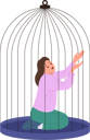 پیش‌نمایش فایل depressed-young-woman-trapped-in-cage-feeling-fear-and-helpless-10756684 از پک افراد