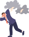 پیش‌نمایش فایل frightened-businessman-in-fear-and-panic-suffering-from-thunderstorm-phobia-10756693 از پک افراد