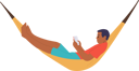 پیش‌نمایش فایل relaxed-man-reading-book-lying-in-hammock-10756681 از پک افراد