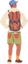 پیش‌نمایش فایل young-male-traveler-with-backpacker-standing-back-looking-forward-10756675 از پک افراد