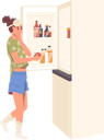 پیش‌نمایش فایل young-slim-woman-choosing-healthy-snack-looking-at-opened-kitchen-refrigerator-10756666 از پک افراد