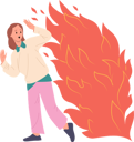 پیش‌نمایش فایل young-woman-in-fear-running-away-from-fire-flame-10756689 از پک افراد