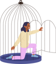 پیش‌نمایش فایل young-woman-leaving-cage-escaping-trap-opening-door-10756686 از پک افراد