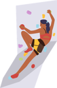 پیش‌نمایش فایل athletic-woman-climber-training-on-artificial-rock-wall-10940697 از پک ورزش ها