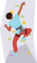 پیش‌نمایش فایل male-athlete-making-bouldering-rock-climbing-artificial-wall-with-stones-10940699 از پک ورزش ها