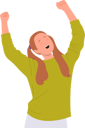 پیش‌نمایش فایل happy-girl-rejoicing-joyfully-raising-hands-11275719 از پک کودکان