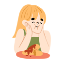 پیش‌نمایش فایل happy-woman-eating-9382158 از پک خوراک خوها نیم تنه