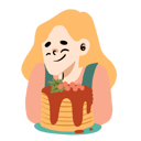 پیش‌نمایش فایل happy-woman-with-cakes-9382157 از پک خوراک خوها نیم تنه