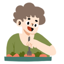 پیش‌نمایش فایل woman-eating-vegetables-9382155 از پک خوراک خوها نیم تنه