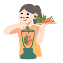 پیش‌نمایش فایل woman-making-vegetable-juice-9382151 از پک خوراک خوها نیم تنه