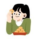 پیش‌نمایش فایل woman-with-donut-9382152 از پک خوراک خوها نیم تنه