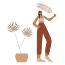 پیش‌نمایش فایل boho-girl-holding-a-plant-9368932 از پک استودیوی بوهمی زن مد روز