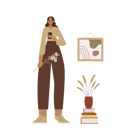 پیش‌نمایش فایل boho-girl-holding-flowers-and-handphone-9368938 از پک استودیوی بوهمی زن مد روز