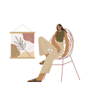 پیش‌نمایش فایل boho-girl-sit-with-one-leg-up-9368933 از پک استودیوی بوهمی زن مد روز