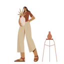 پیش‌نمایش فایل boho-girl-standing-and-holding-a-vase-9368939 از پک استودیوی بوهمی زن مد روز