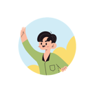 پیش‌نمایش فایل boy-say-hi-11078006 از پک شخصیت کودکان و آنفولانزا