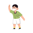 پیش‌نمایش فایل boy-say-hi-with-face-mask-11077996 از پک شخصیت کودکان و آنفولانزا