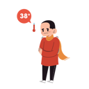 پیش‌نمایش فایل man-got-38-degree-fever-11078015 از پک شخصیت کودکان و آنفولانزا