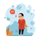 پیش‌نمایش فایل boy-getting-38-degree-fever-11081925 از پک کودکان و آنفولانزا