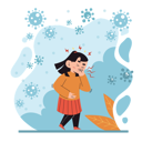 پیش‌نمایش فایل girl-getting-cold-11081926 از پک کودکان و آنفولانزا
