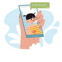 پیش‌نمایش فایل girl-talking-by-face-time-11081934 از پک کودکان و آنفولانزا