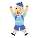 پیش‌نمایش فایل cute-boy-jumping-while-raised-up-11081994 از پک کودک شاد