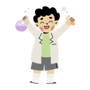 پیش‌نمایش فایل little-boy-doing-science-experiment-11081989 از پک کودک شاد