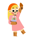 پیش‌نمایش فایل little-girl-doing-gardening-work-11081998 از پک کودک شاد