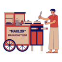 پیش‌نمایش فایل maklor-street-vendor-11283322 از پک دستفروش خیابانی مدرسه اندونزیایی