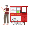 پیش‌نمایش فایل nasi-goreng-street-vendor-11327884 از پک دستفروش خیابانی اندونزیایی رنگارنگ