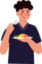 پیش‌نمایش فایل man-eating-chicken-and-rice-11611875 از پک افراد در حال خوردن غذای خوشمزه