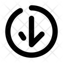 پیش‌نمایش فایل down-arrow-in-circle-5014333 از پک یونی آیکن‌ها